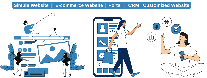 Simple Website E-commerce Website Portal CRM Customized Website